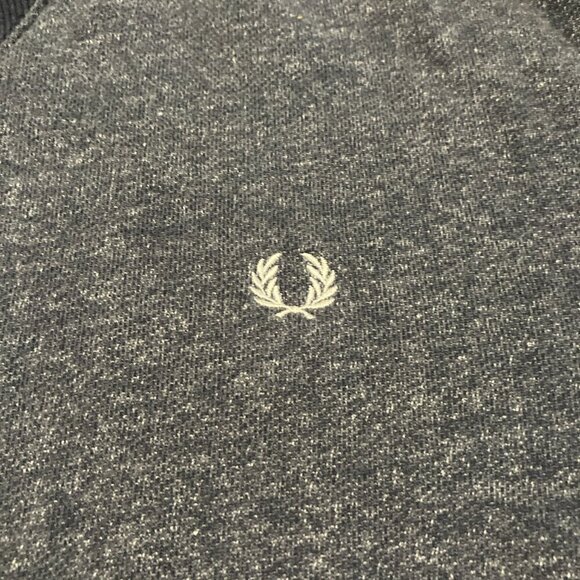 Fred Perry Sweater Jumper Pullover Sweatshirt Blue Crew Neck Men’s Size M Medium - Picture 3 of 9